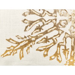 Zestaw 2 poduszek dekoracyjnych STAPELIA Bawełna 45 x 45 cm Biały Wzór świąteczny