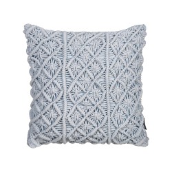 Zestaw 2 poduszek dekoracyjnych GOREME Boucle 45 x 45 cm Niebieski Wzór geometryczny