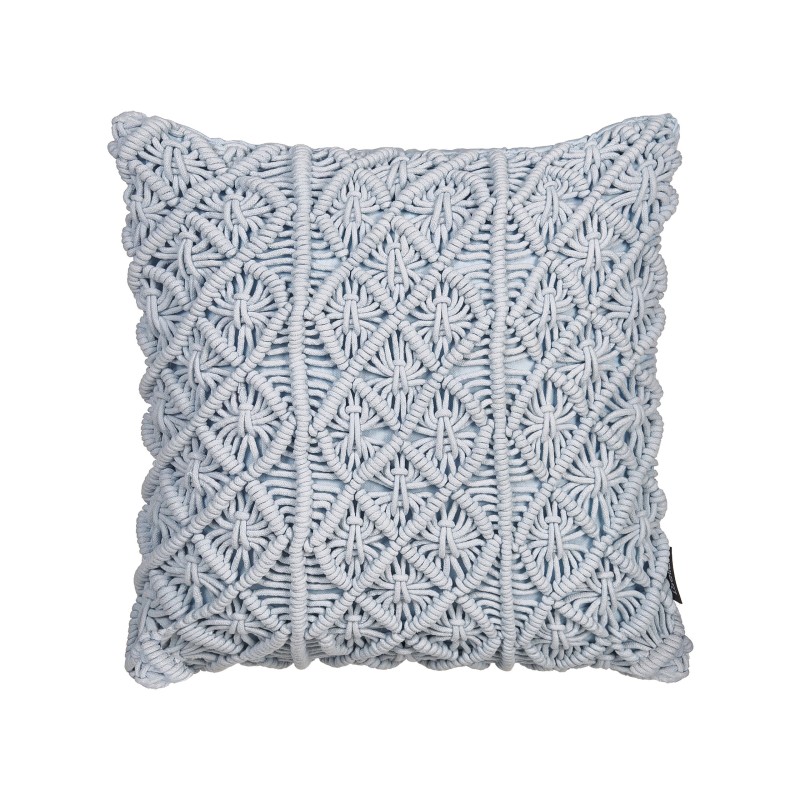 Zestaw 2 poduszek dekoracyjnych GOREME Boucle 45 x 45 cm Niebieski Wzór geometryczny