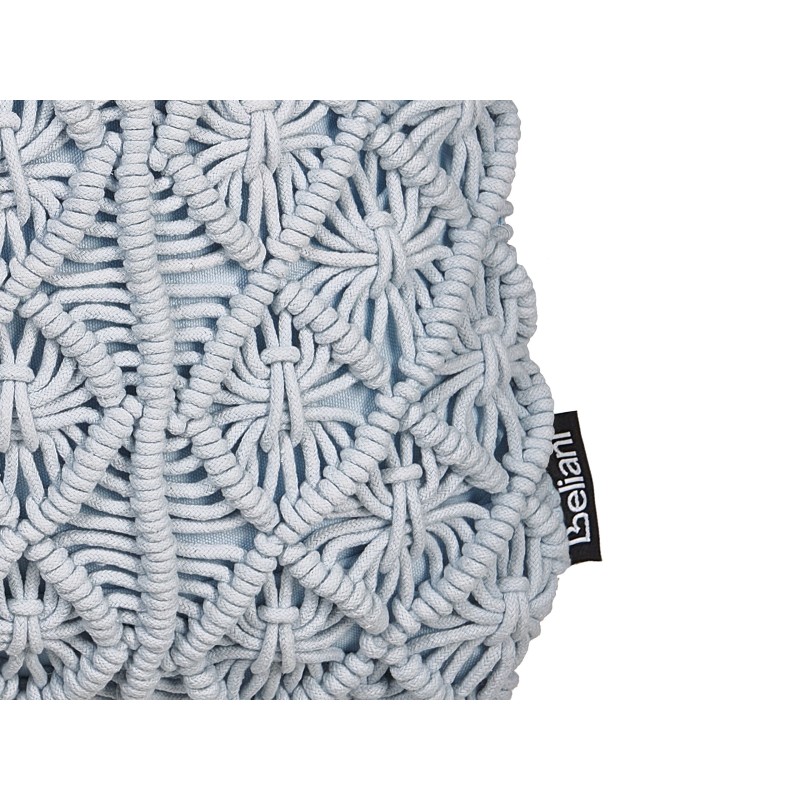 Zestaw 2 poduszek dekoracyjnych GOREME Boucle 45 x 45 cm Niebieski Wzór geometryczny