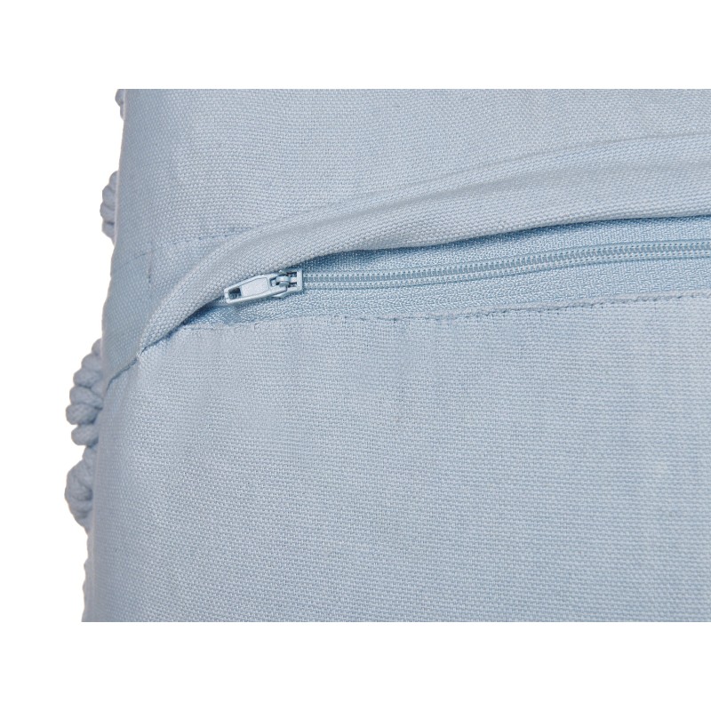 Zestaw 2 poduszek dekoracyjnych GOREME Boucle 45 x 45 cm Niebieski Wzór geometryczny