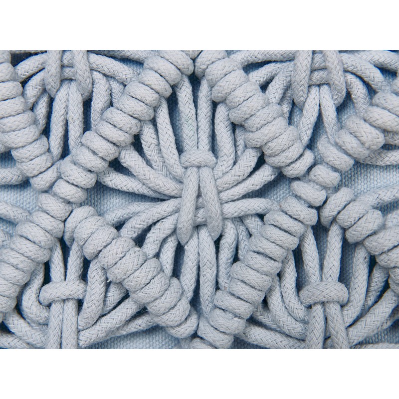 Zestaw 2 poduszek dekoracyjnych GOREME Boucle 45 x 45 cm Niebieski Wzór geometryczny