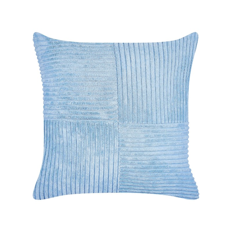 Zestaw 2 poduszek dekoracyjnych MILLET Sztruks 43 x 43 cm Niebieski Wzór geometryczny