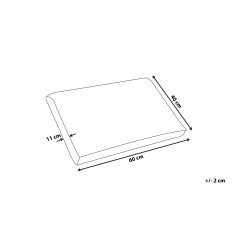 Poduszka EMIN Wysoka Pianka memory 40 x 60 cm Biały