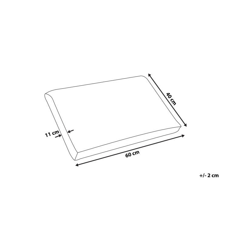 Poduszka EMIN Wysoka Pianka memory 40 x 60 cm Biały