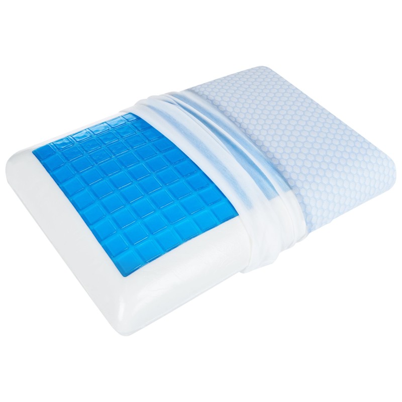 Poduszka EMIN Wysoka Pianka memory 40 x 60 cm Biały