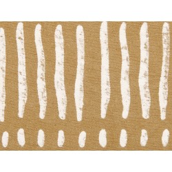 Zestaw 2 poduszek dekoracyjnych SALIX Bawełna 45 x 45 cm Piaskowy W paski