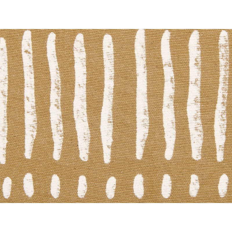 Zestaw 2 poduszek dekoracyjnych SALIX Bawełna 45 x 45 cm Piaskowy W paski