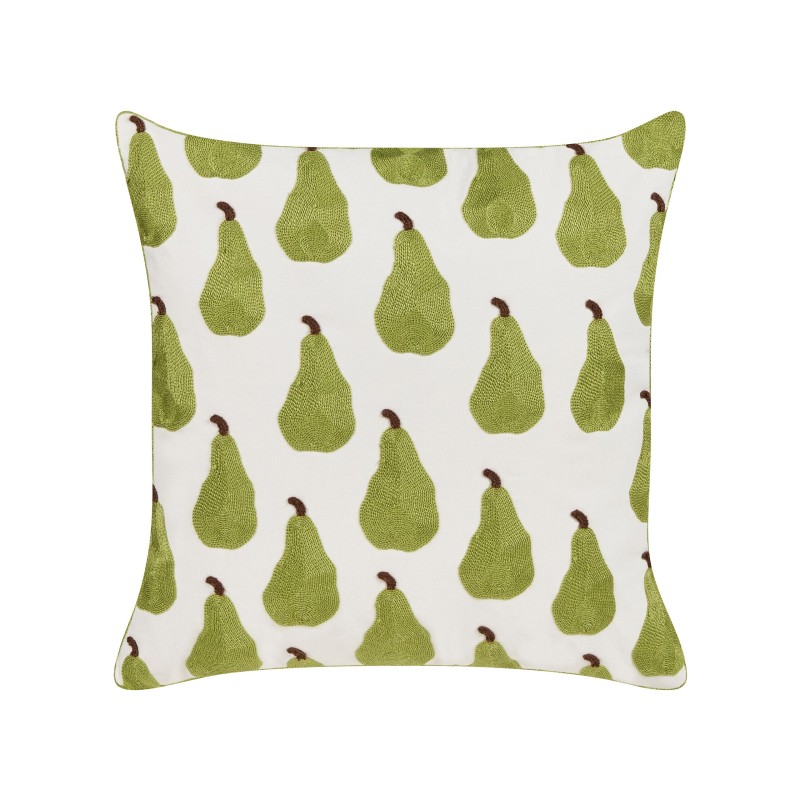 Zestaw 2 poduszek dekoracyjnych TRACHELIUM 45 x 45 cm Zielony Wzór roślinny