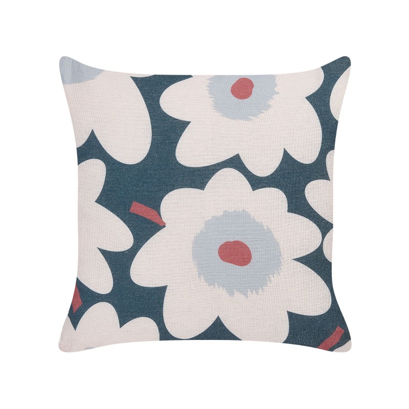 Zestaw 2 poduszek dekoracyjnych SESBANIA 45 x 45 cm Kolorowy Wzór kwiatowy