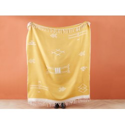 Koc JALKINI 130 x 170 cm Żółty