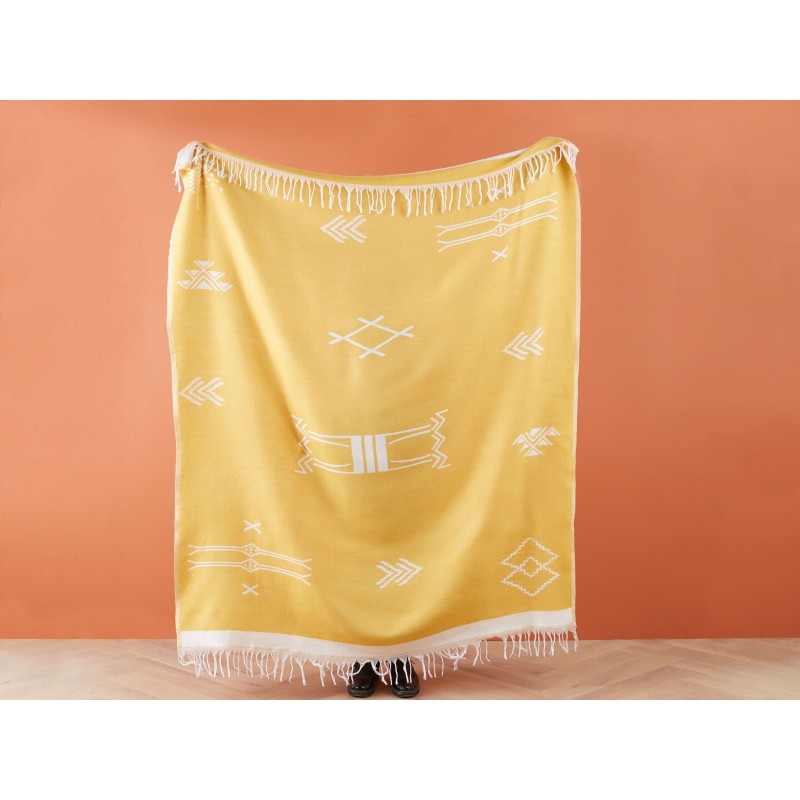 Koc JALKINI 130 x 170 cm Żółty