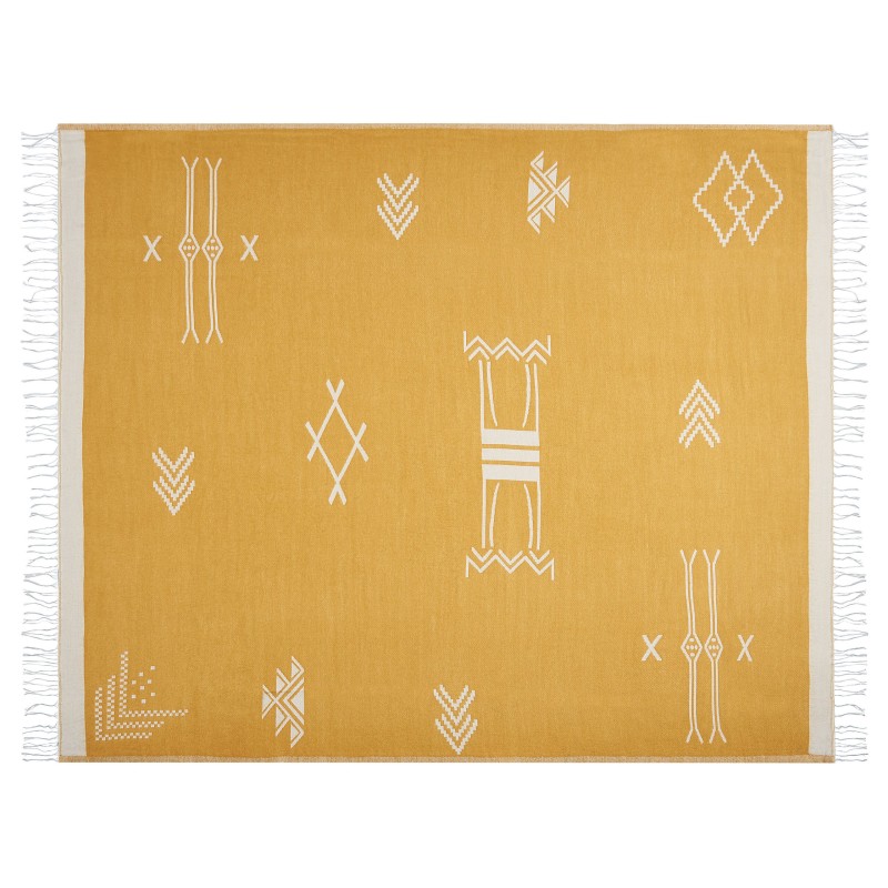 Koc JALKINI 130 x 170 cm Żółty