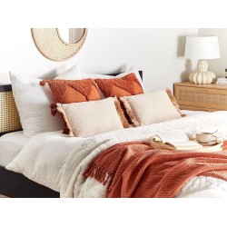 Zestaw 2 poduszek dekoracyjnych BOATH 30 x 50 cm Beżowy Jednolity