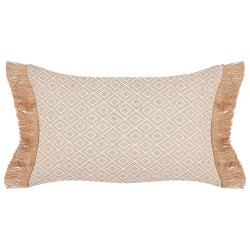 Zestaw 2 poduszek dekoracyjnych BOATH 30 x 50 cm Beżowy Jednolity