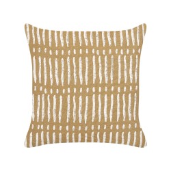 Poduszka dekoracyjna SALIX Bawełna 45 x 45 cm Piaskowy W paski