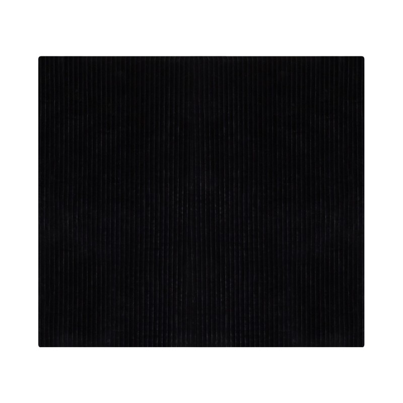 Narzuta na łóżko RAKYA Sztuczne futro 200 x 220 cm Czarny