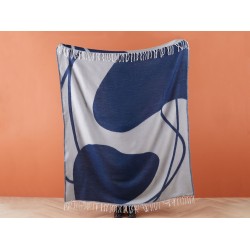 Koc HAPREK 130 x 170 cm Niebieski