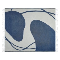 Koc HAPREK 130 x 170 cm Niebieski