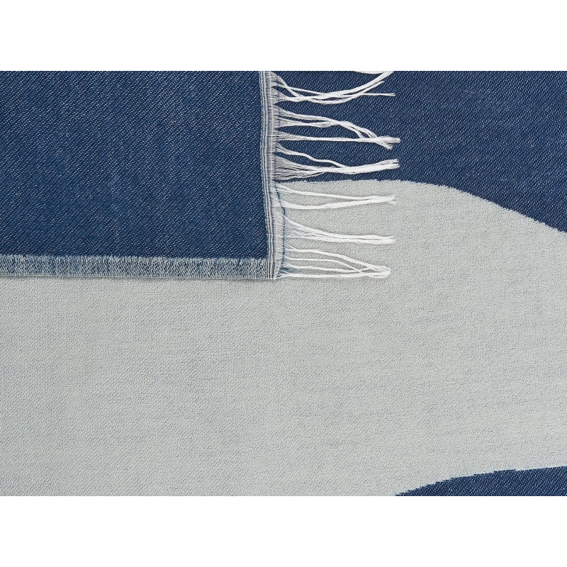 Koc HAPREK 130 x 170 cm Niebieski