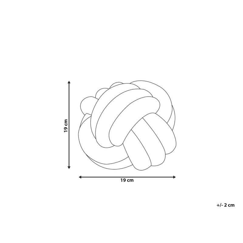 Poduszka dekoracyjna MALNI Boucle 19 x 19 cm Złamana biel Jednolity