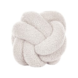 Poduszka dekoracyjna MALNI Boucle 19 x 19 cm Złamana biel Jednolity