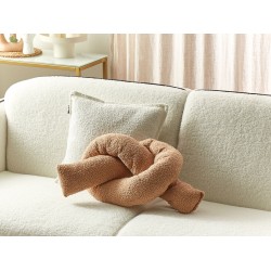 Poduszka dekoracyjna GLADIOLUS Boucle 172 x 14 cm Jasnobrązowy Jednolity