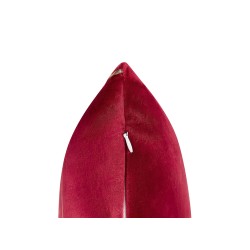 Zestaw 2 poduszek dekoracyjnych PINUS Welur 45 x 45 cm Czerwony Wzór geometryczny