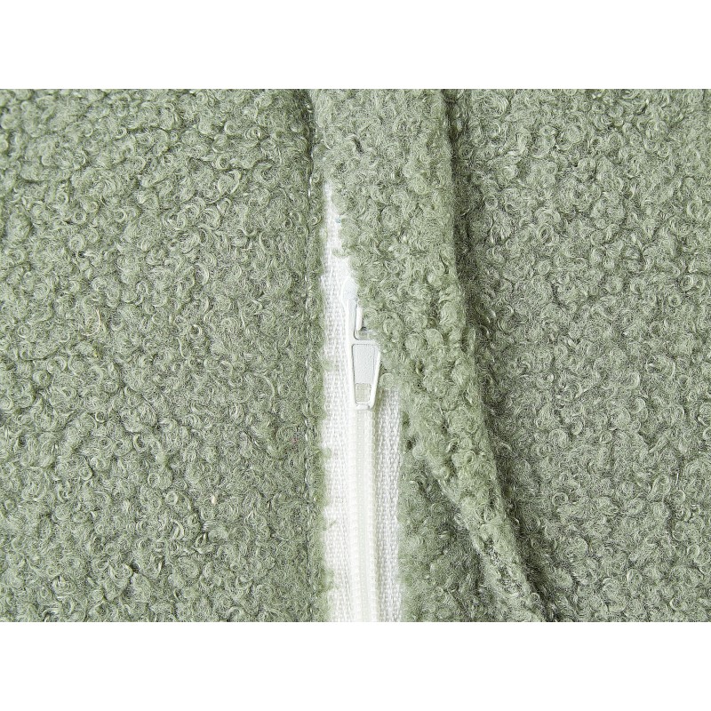 Zestaw 2 poduszek dekoracyjnych RUTABAGA Boucle 30 x 30 cm Zielony Jednolity