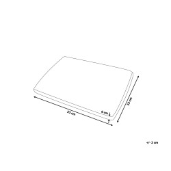 Poduszka MUIR Niska Pianka memory 55 x 35 cm Biały
