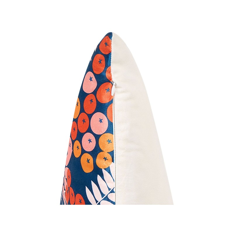 Zestaw 2 poduszek dekoracyjnych SUMAC Welur 45 x 45 cm Kolorowy Wzór roślinny