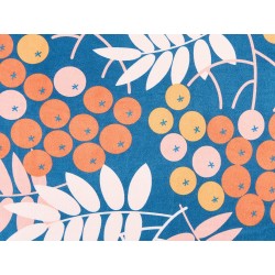 Zestaw 2 poduszek dekoracyjnych SUMAC Welur 45 x 45 cm Kolorowy Wzór roślinny