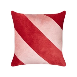 Zestaw 2 poduszek dekoracyjnych BORONIA Bawełna 45 x 45 cm Czerwony Wzór świąteczny