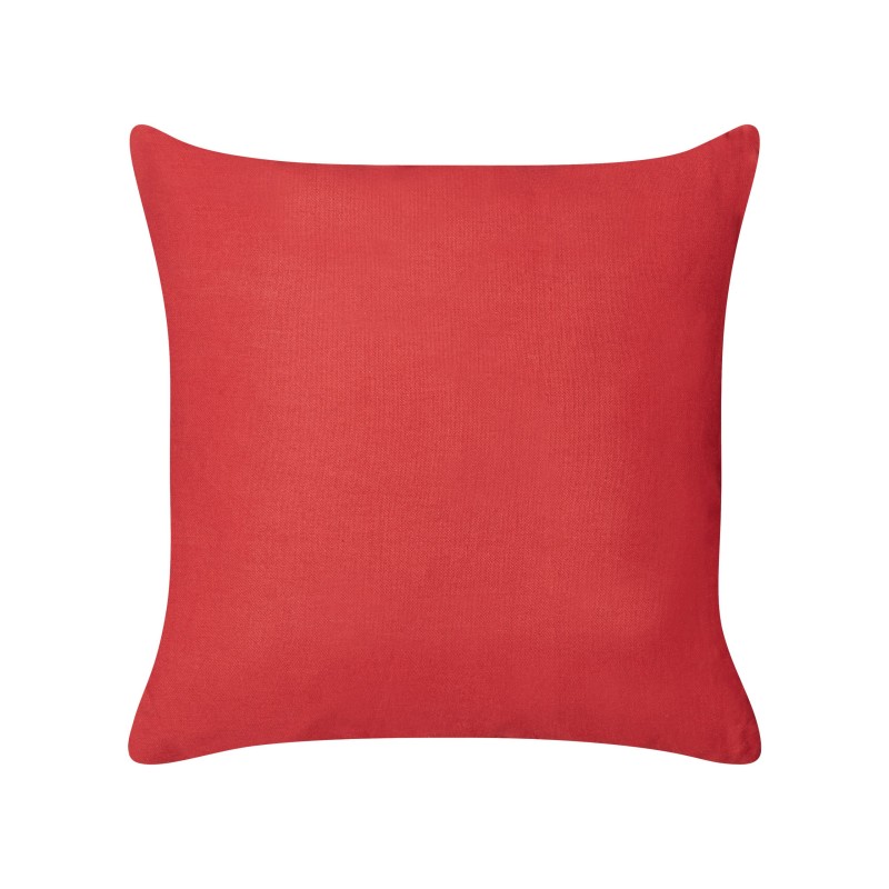 Zestaw 2 poduszek dekoracyjnych BORONIA Bawełna 45 x 45 cm Czerwony Wzór świąteczny