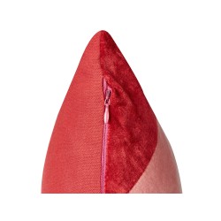 Zestaw 2 poduszek dekoracyjnych BORONIA Bawełna 45 x 45 cm Czerwony Wzór świąteczny