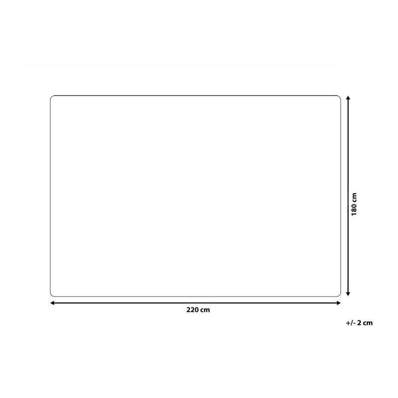 Koc TOURZA 180 x 220 cm Biały