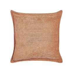 Zestaw 2 poduszek dekoracyjnych ZINNIA Sztruks 43 x 43 cm Pomarańczowy Jednolity