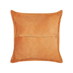 Zestaw 2 poduszek dekoracyjnych ZINNIA Sztruks 43 x 43 cm Pomarańczowy Jednolity