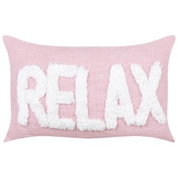 2 bawełniane poduszki dekoracyjne 30 x 50 cm pastelowy róż RELAXIFY