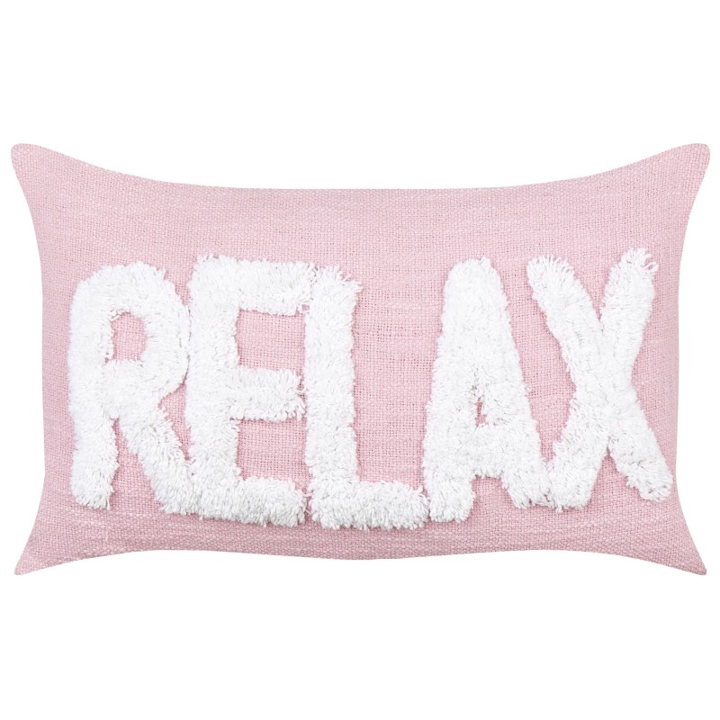 2 bawełniane poduszki dekoracyjne 30 x 50 cm pastelowy róż RELAXIFY