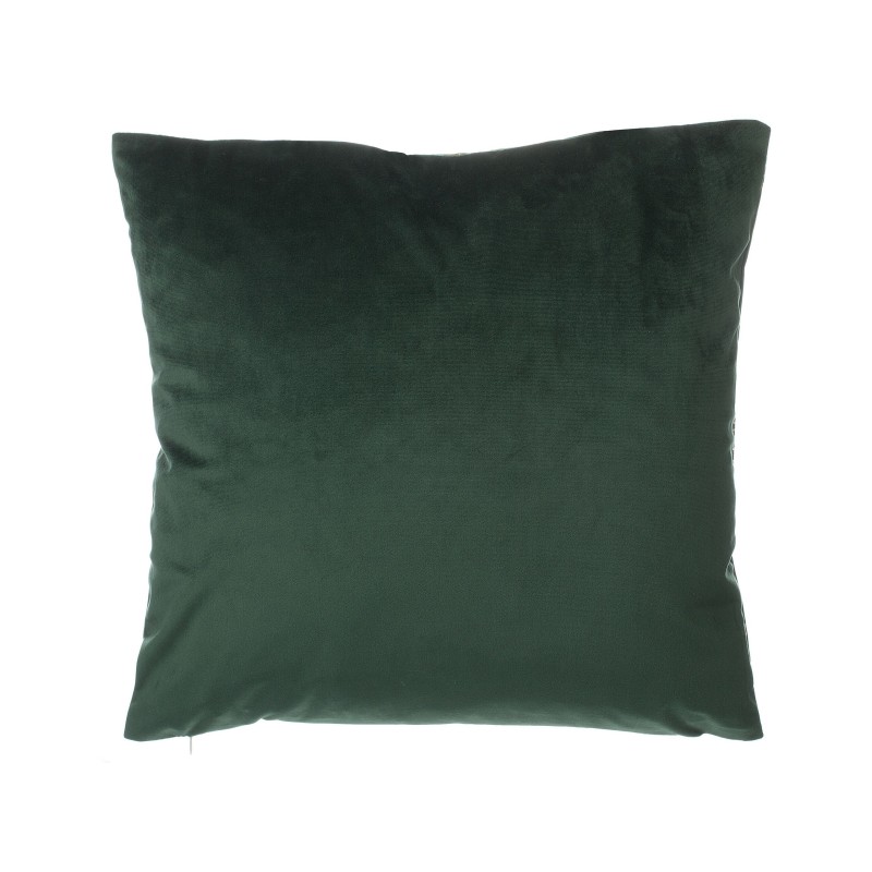 Zestaw 2 poduszek dekoracyjnych FREESIA Welur 45 x 45 cm Ciemnozielony Wzór roślinny