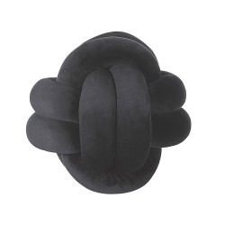 Poduszka dekoracyjna MALNI Welur 20 x 20 cm Czarny Jednolity