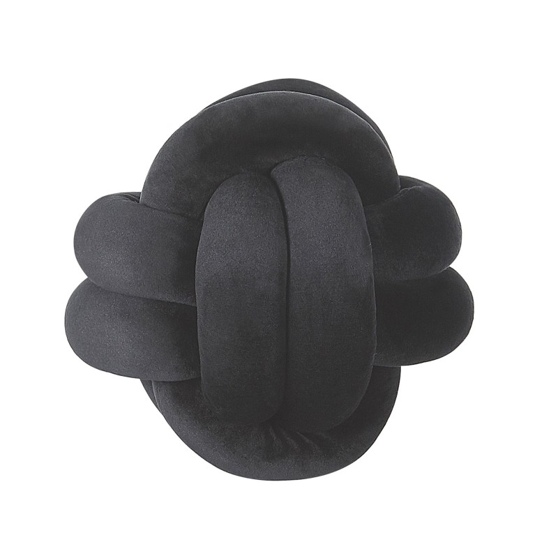 Poduszka dekoracyjna MALNI Welur 20 x 20 cm Czarny Jednolity