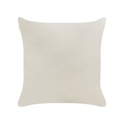 Zestaw 2 poduszek dekoracyjnych PRALINE Welur 45 x 45 cm Biały Wzór świąteczny