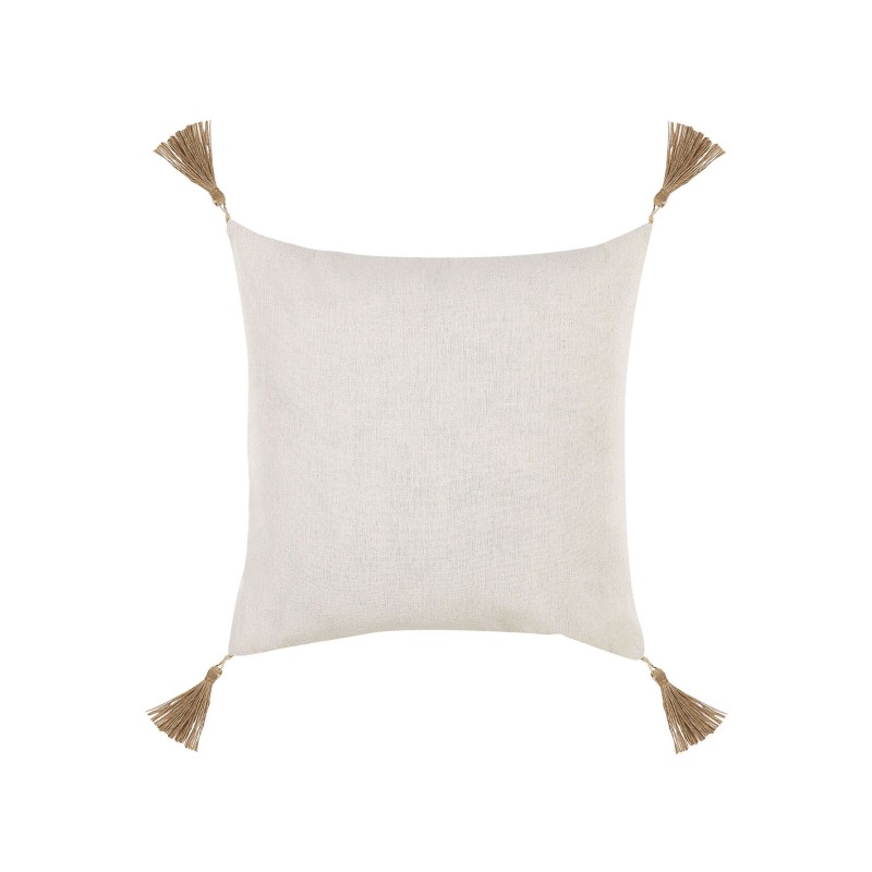 Zestaw 2 poduszek dekoracyjnych AZALEA 45 x 45 cm Jasnobeżowy Jednolity