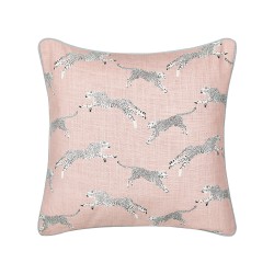 Zestaw 2 poduszek dekoracyjnych ARALES Bawełna 45 x 45 cm Pastelowy róż Wzór zwierzęcy