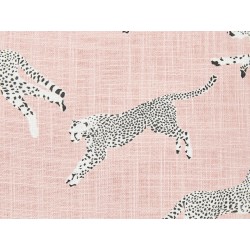 Zestaw 2 poduszek dekoracyjnych ARALES Bawełna 45 x 45 cm Pastelowy róż Wzór zwierzęcy