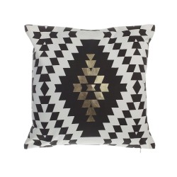 Zestaw 2 poduszek dekoracyjnych COLEUS Bawełna 45 x 45 cm Czarny Wzór geometryczny