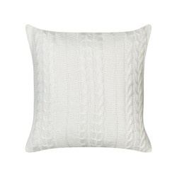 Zestaw 2 poduszek dekoracyjnych CADETIA Bawełna 45 x 45 cm Biały Jednolity