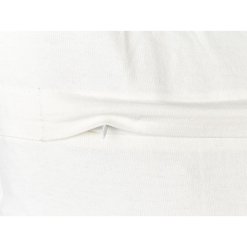 Zestaw 2 poduszek dekoracyjnych CADETIA Bawełna 45 x 45 cm Biały Jednolity